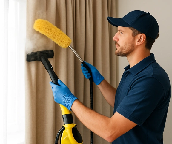 Trusted curtain steam cleaning technician Matty Curtain Cleaning parklea-nsw QLD