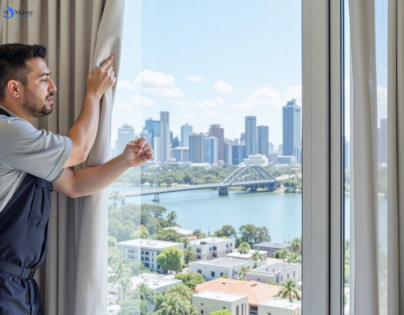 Professional curtain steam cleaning service parklea-nsw QLD by Matty Curtain Cleaning